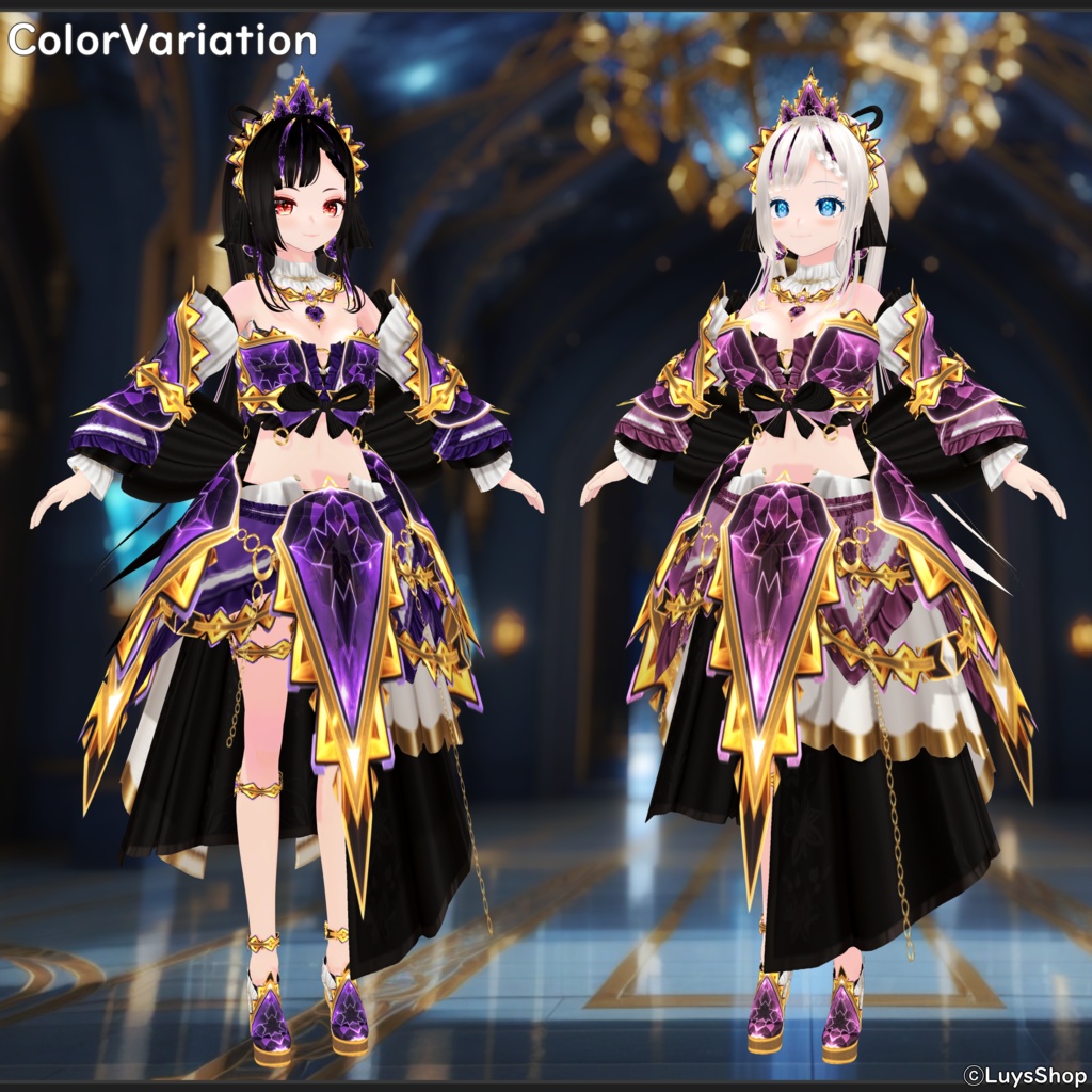 【VRoid 正式版】ファンタジーエンプレスドレス【ノビレスアーツ】