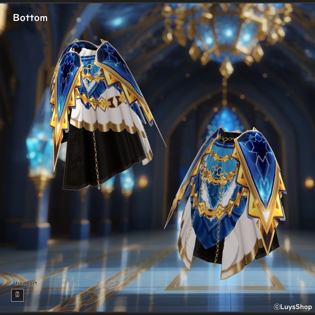 【VRoid 正式版】ファンタジーエンプレスドレス【ノビレスアーツ】