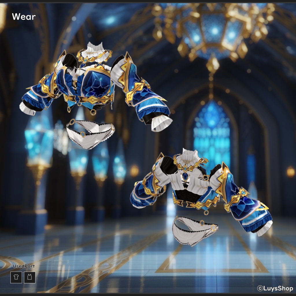 【VRoid 正式版】ファンタジーエンプレスドレス【ノビレスアーツ】