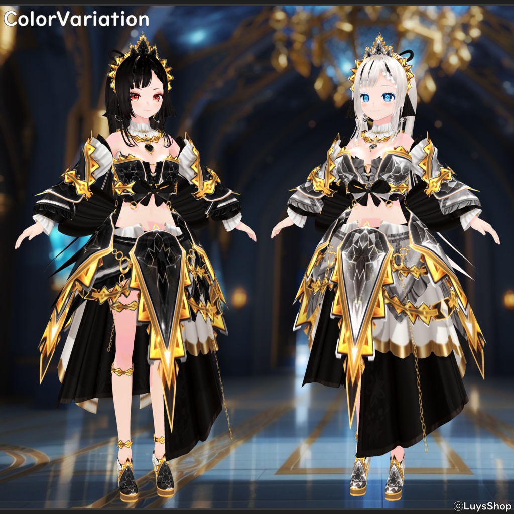 【VRoid 正式版】ファンタジーエンプレスドレス【ノビレスアーツ】