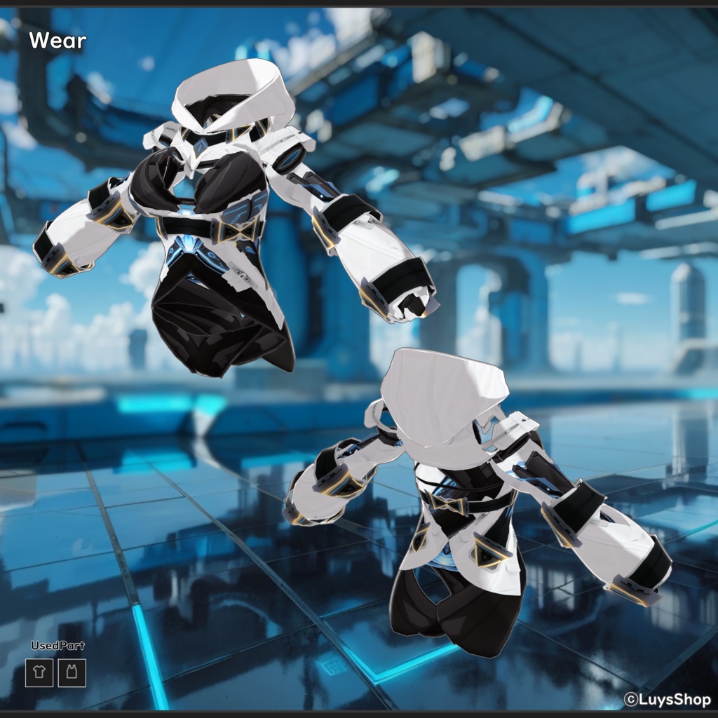 【VRoid 正式版】サイバーアドベンチャーウェア【リリシングファクター】