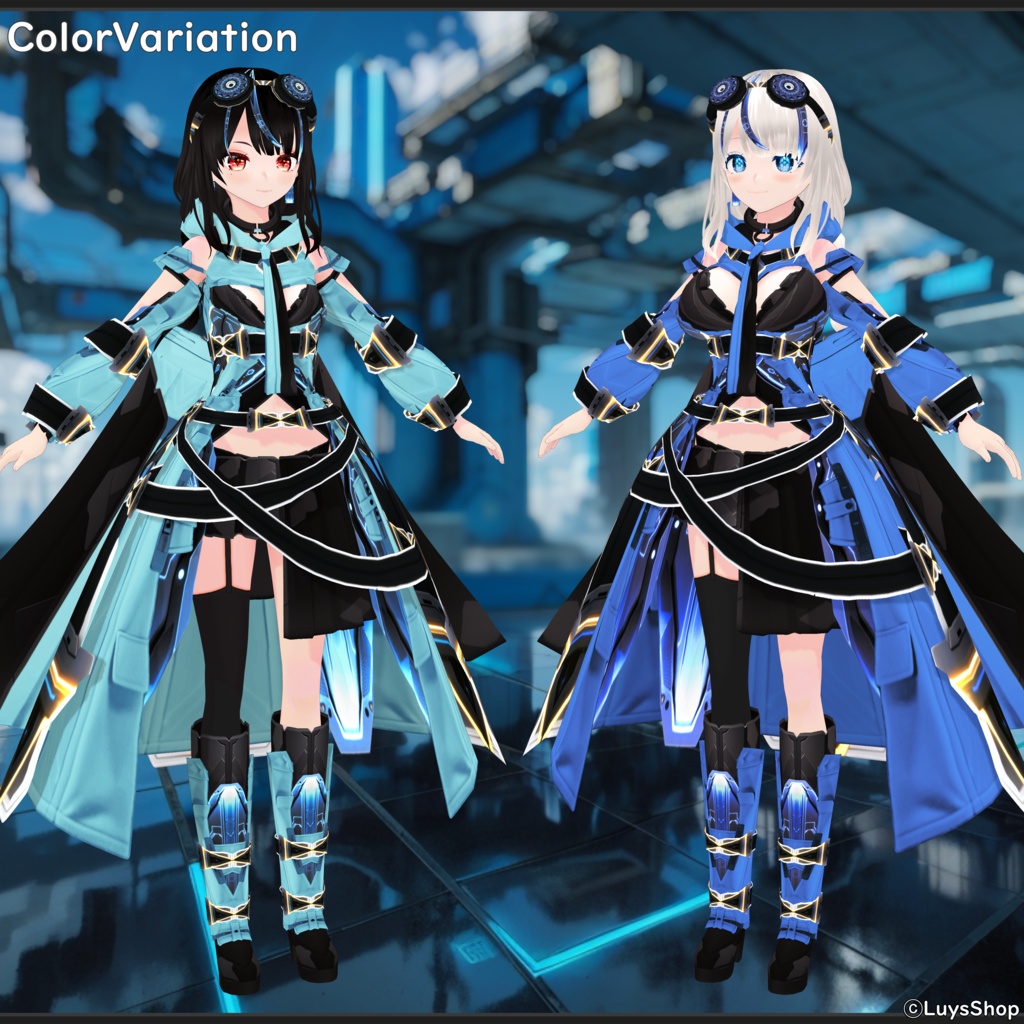 【VRoid 正式版】サイバーアドベンチャーウェア【リリシングファクター】