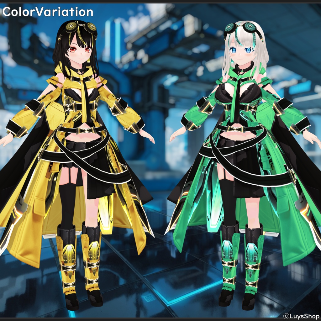 【VRoid 正式版】サイバーアドベンチャーウェア【リリシングファクター】