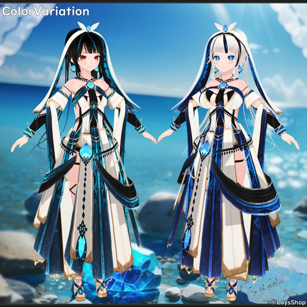 【VRoid 正式版】ファンタジーサマードレス【レヴィーザ・オラティオ】