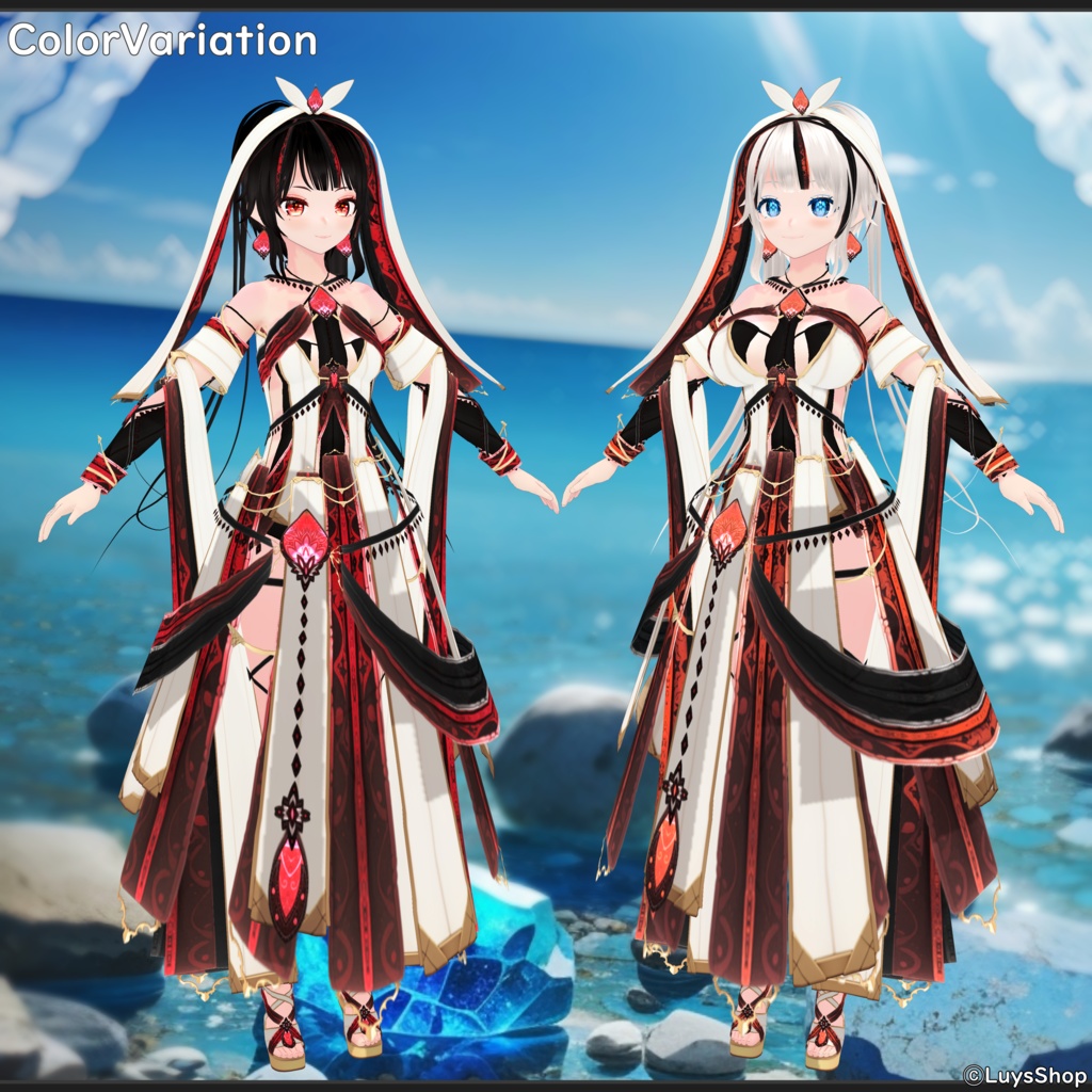 【VRoid 正式版】ファンタジーサマードレス【レヴィーザ・オラティオ】