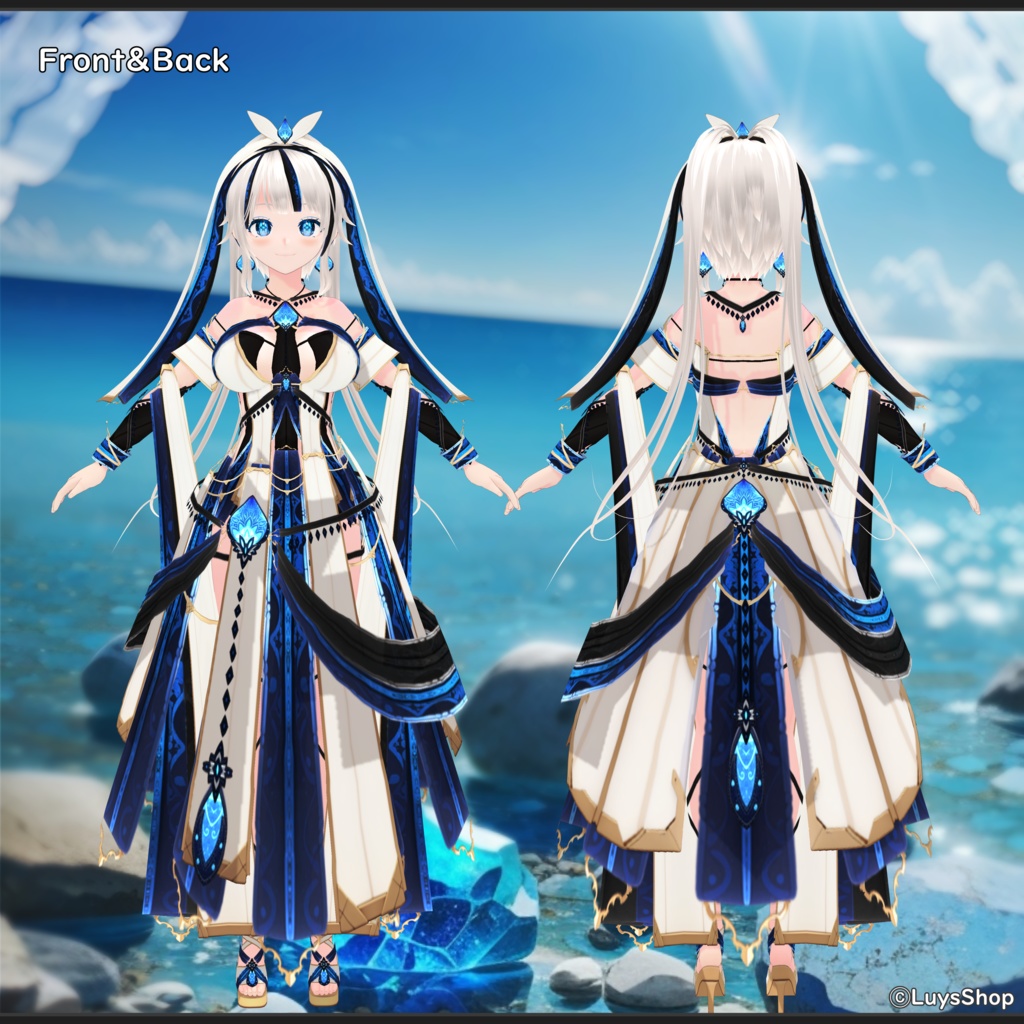 【VRoid 正式版】ファンタジーサマードレス【レヴィーザ・オラティオ】