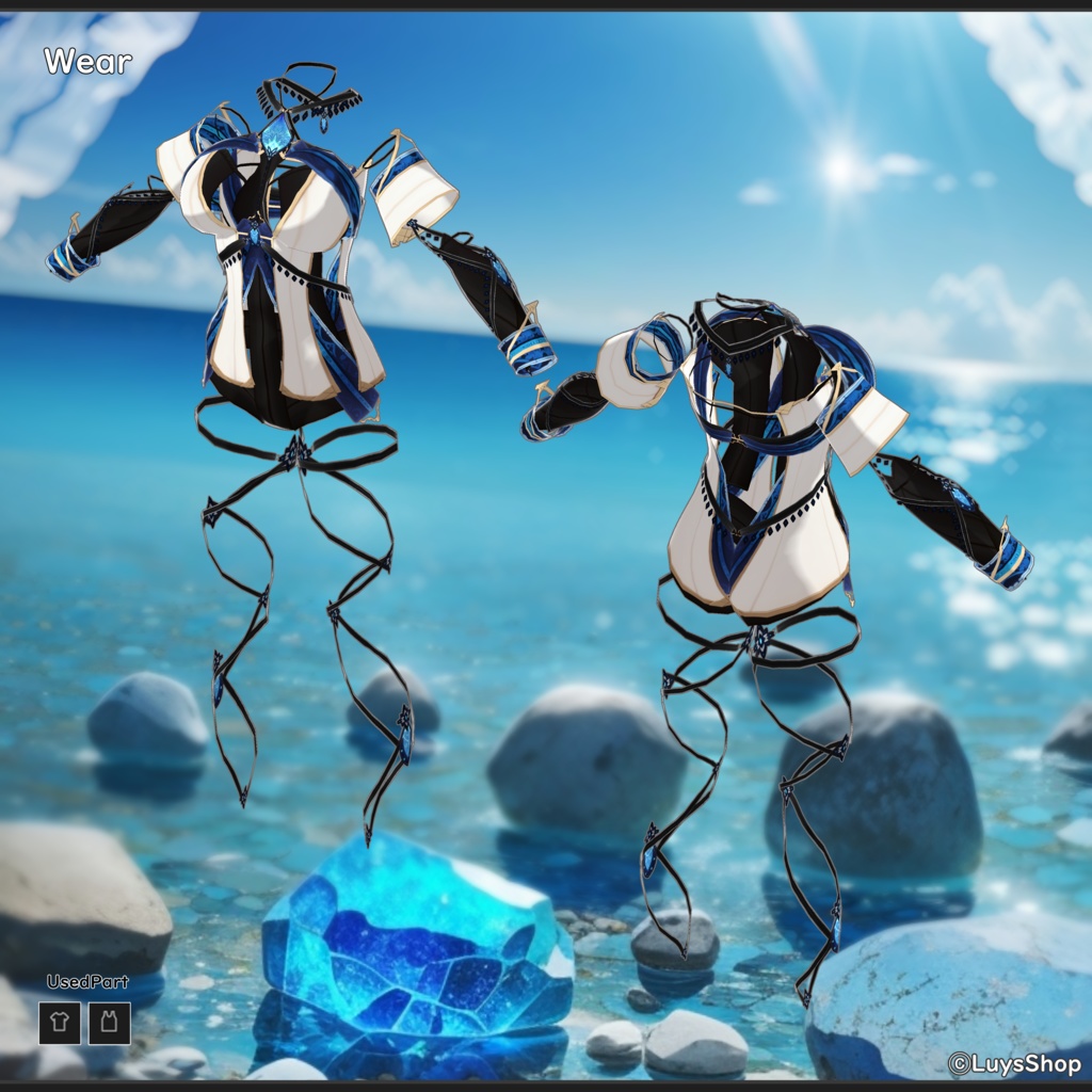 【VRoid 正式版】ファンタジーサマードレス【レヴィーザ・オラティオ】