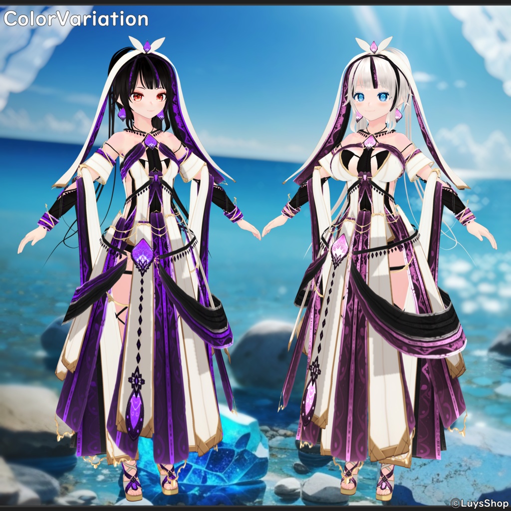 【VRoid 正式版】ファンタジーサマードレス【レヴィーザ・オラティオ】