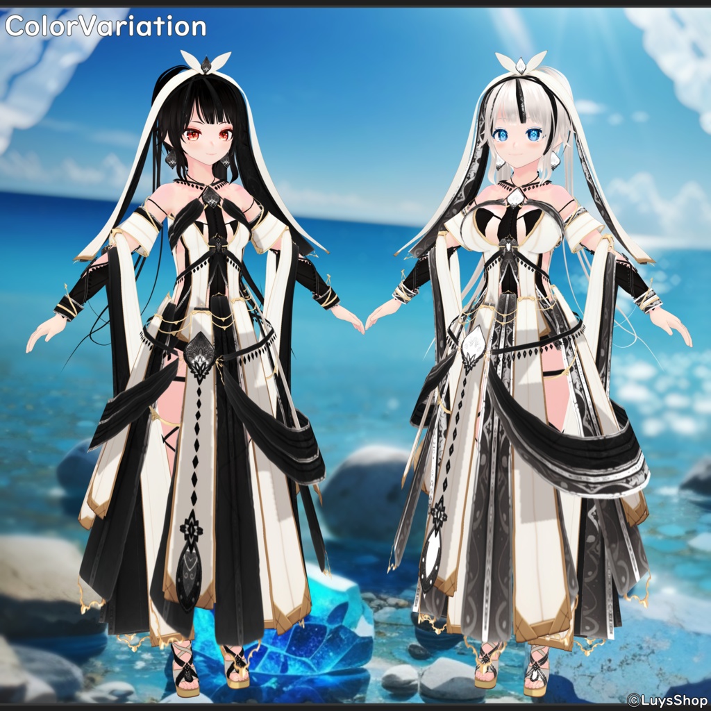 【VRoid 正式版】ファンタジーサマードレス【レヴィーザ・オラティオ】