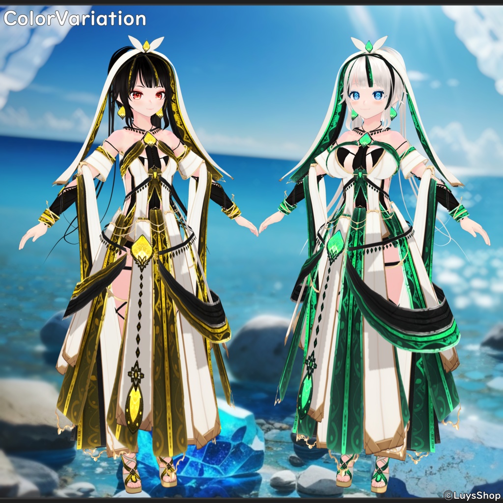 【VRoid 正式版】ファンタジーサマードレス【レヴィーザ・オラティオ】