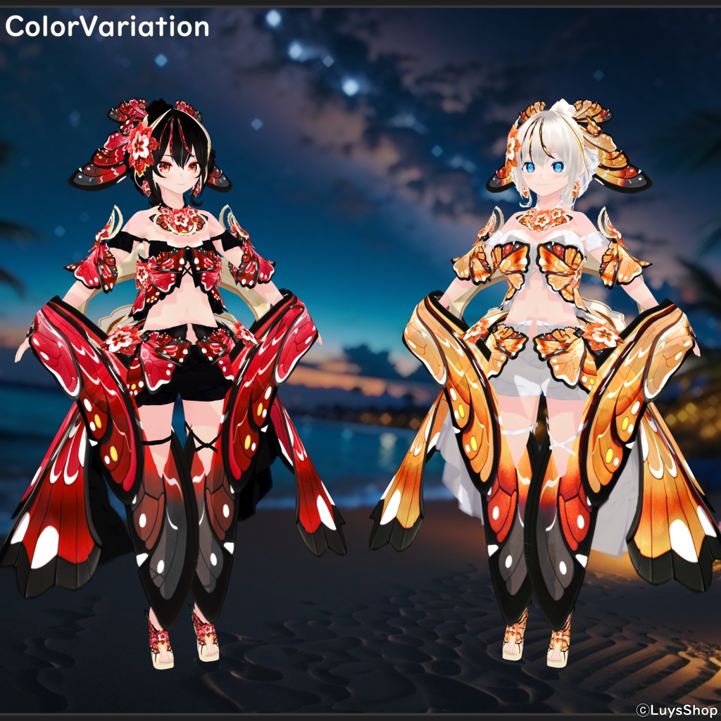 【VRoid 正式版】ファンタジーサマードレス【シャルール・パピヨン】