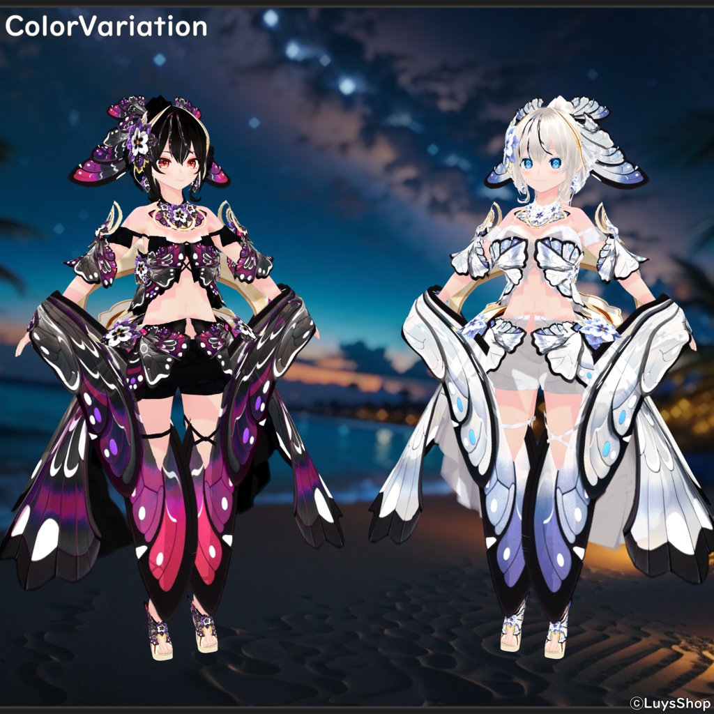 【VRoid 正式版】ファンタジーサマードレス【シャルール・パピヨン】