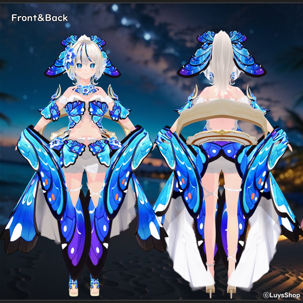 【VRoid 正式版】ファンタジーサマードレス【シャルール・パピヨン】