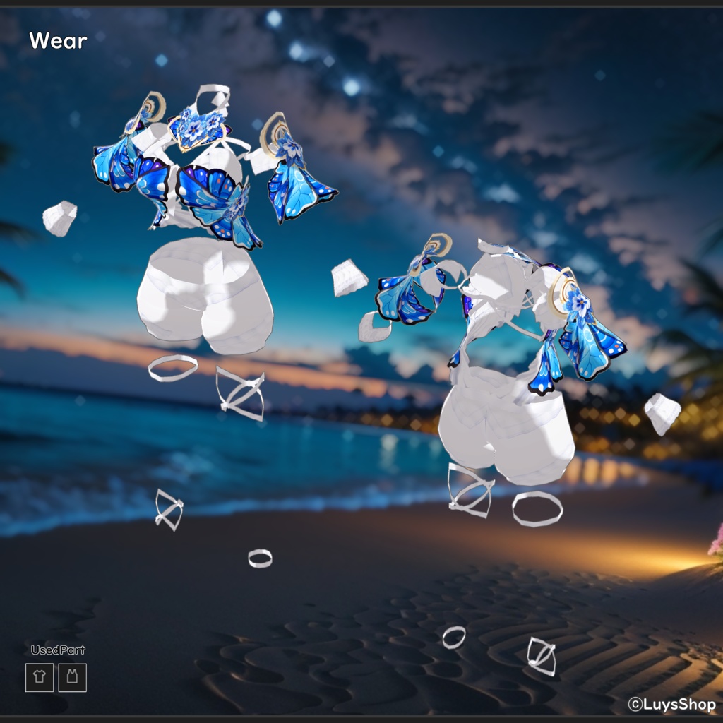 【VRoid 正式版】ファンタジーサマードレス【シャルール・パピヨン】