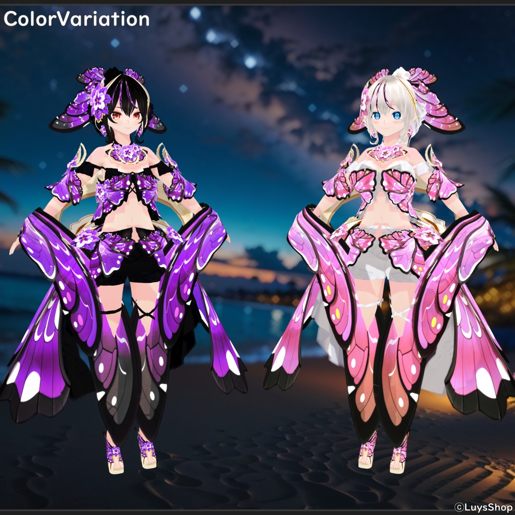 【VRoid 正式版】ファンタジーサマードレス【シャルール・パピヨン】