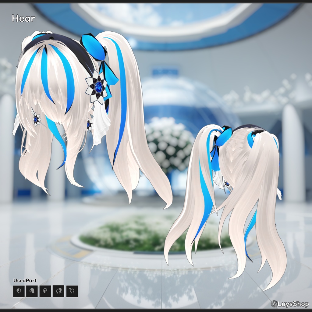 【VRoid 正式版】サイバーカジュアルドレス【フラワーレコード】