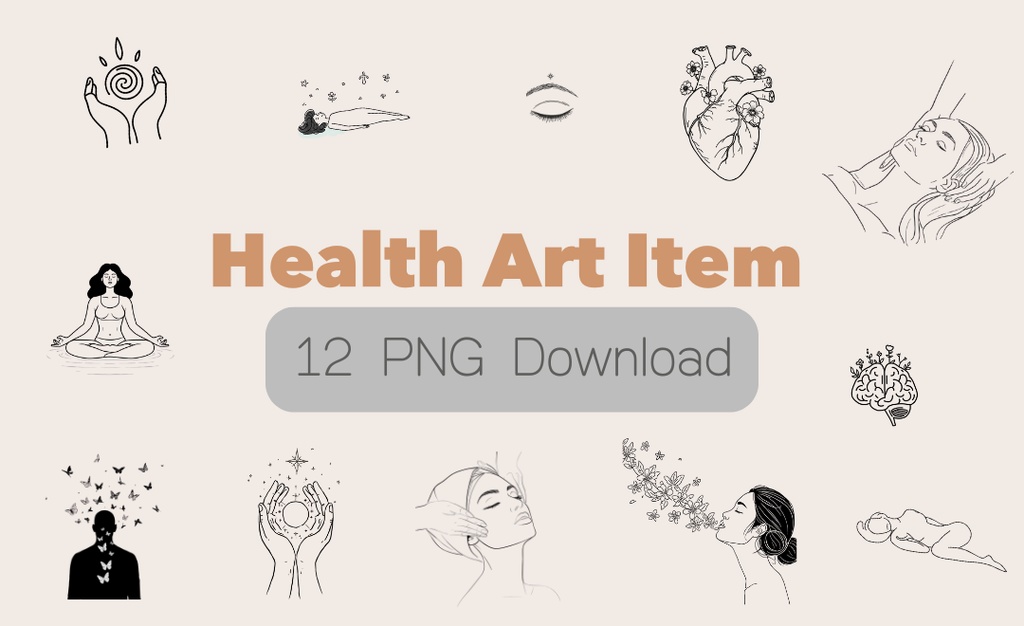 「Holistic Line Medicine – 黒一色で描く癒しと医療のミニマルラインアート集」