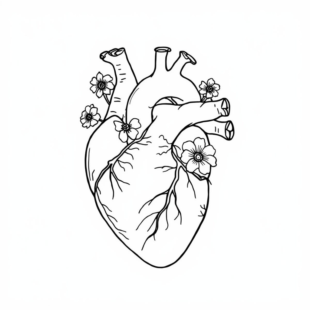 「Holistic Line Medicine – 黒一色で描く癒しと医療のミニマルラインアート集」