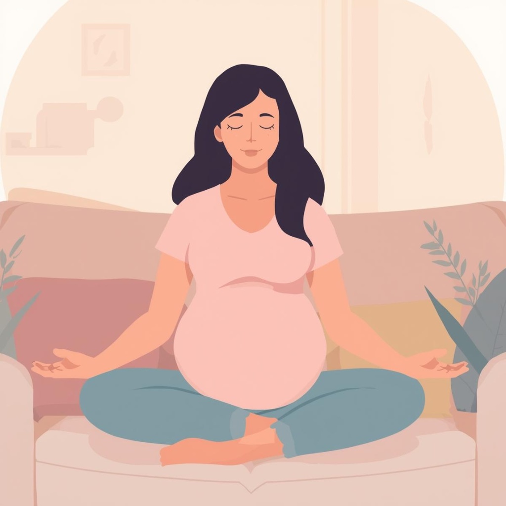 「やさしいマタニティイラストセット|陣痛・破水・お腹の張りなど症状別フラットベクター」