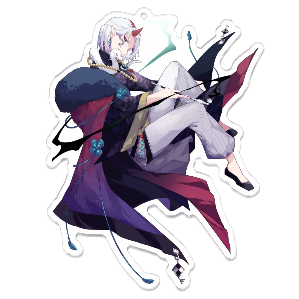 中華マフィア衣装アクリルキーホルダー