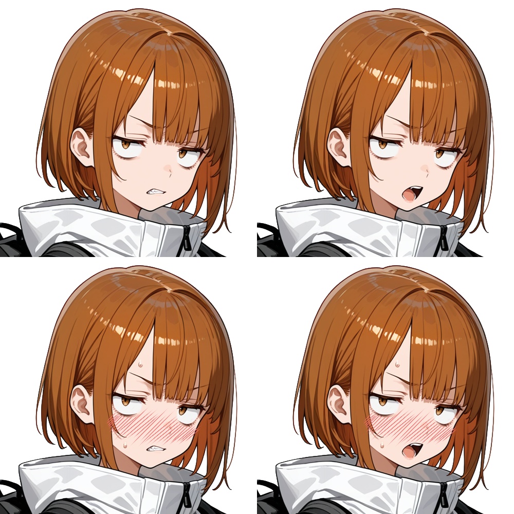 立ち絵素材6 いやな顔をしてるヒーラー少女 表情差分あり