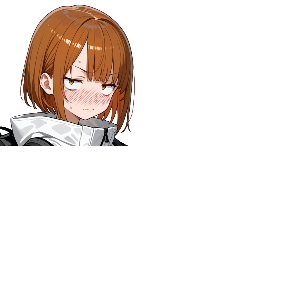 立ち絵素材6 いやな顔をしてるヒーラー少女 表情差分あり