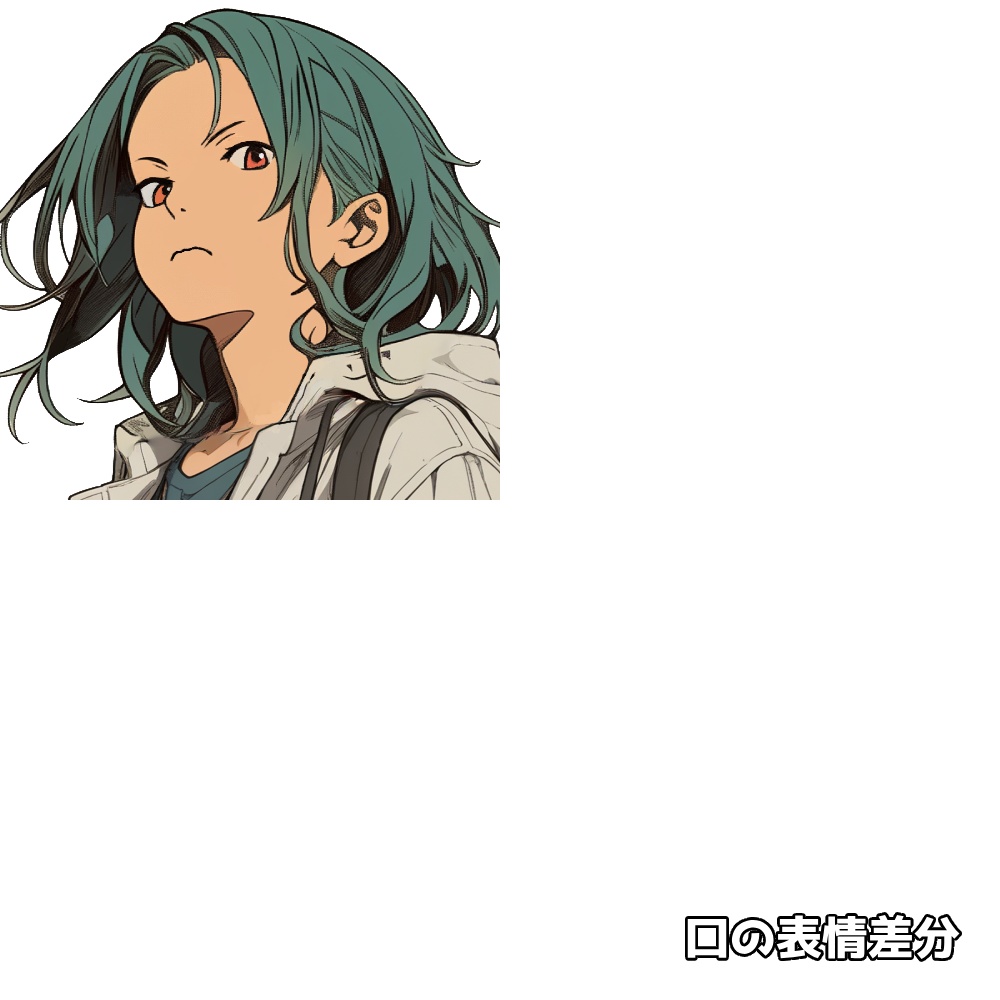 立ち絵素材11 研究者風の女の子 表情差分あり