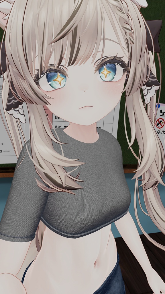 マヌカとモエの3Dカジュアルコーデ:クロップT、ショーツ&ブーツ | Manuka and Moe's 3D Casual Outfit: Cropped Tee, Shorts & Boots