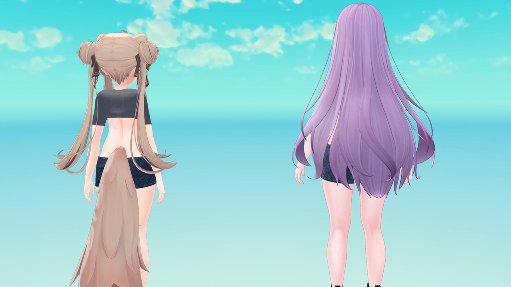 マヌカとモエの3Dカジュアルコーデ:クロップT、ショーツ&ブーツ | Manuka and Moe's 3D Casual Outfit: Cropped Tee, Shorts & Boots