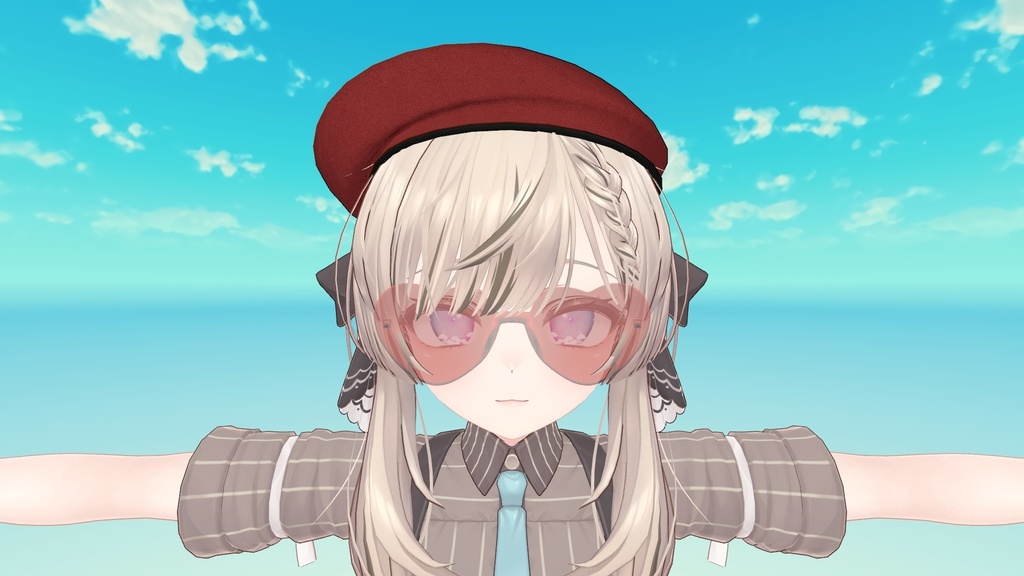 様々な3Dモデル用のフランス製ベレー帽 || French beret for various 3D models.