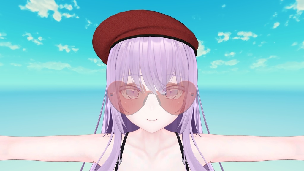 様々な3Dモデル用のフランス製ベレー帽 || French beret for various 3D models.