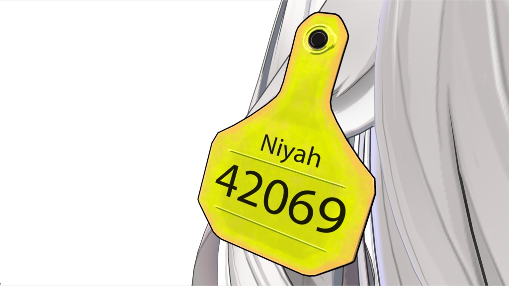 Cow Tag | 牛の耳標(うしのじひょう)