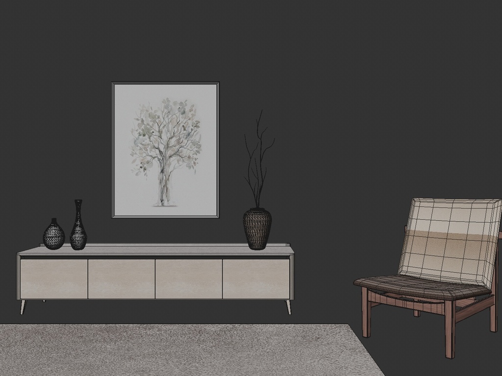 【3Dモデル】ジャパンディ・リビングセット - LivingSet_0004