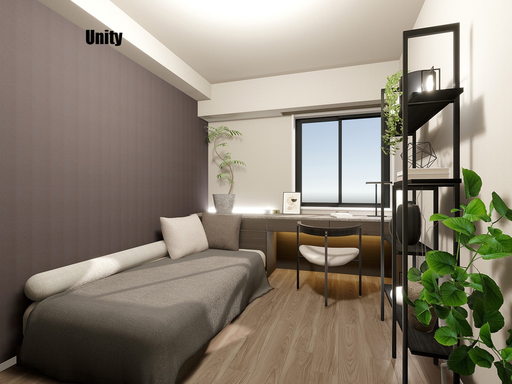 【3Dモデル】モダン・ナチュラル・ルームセット - RoomSet_0007