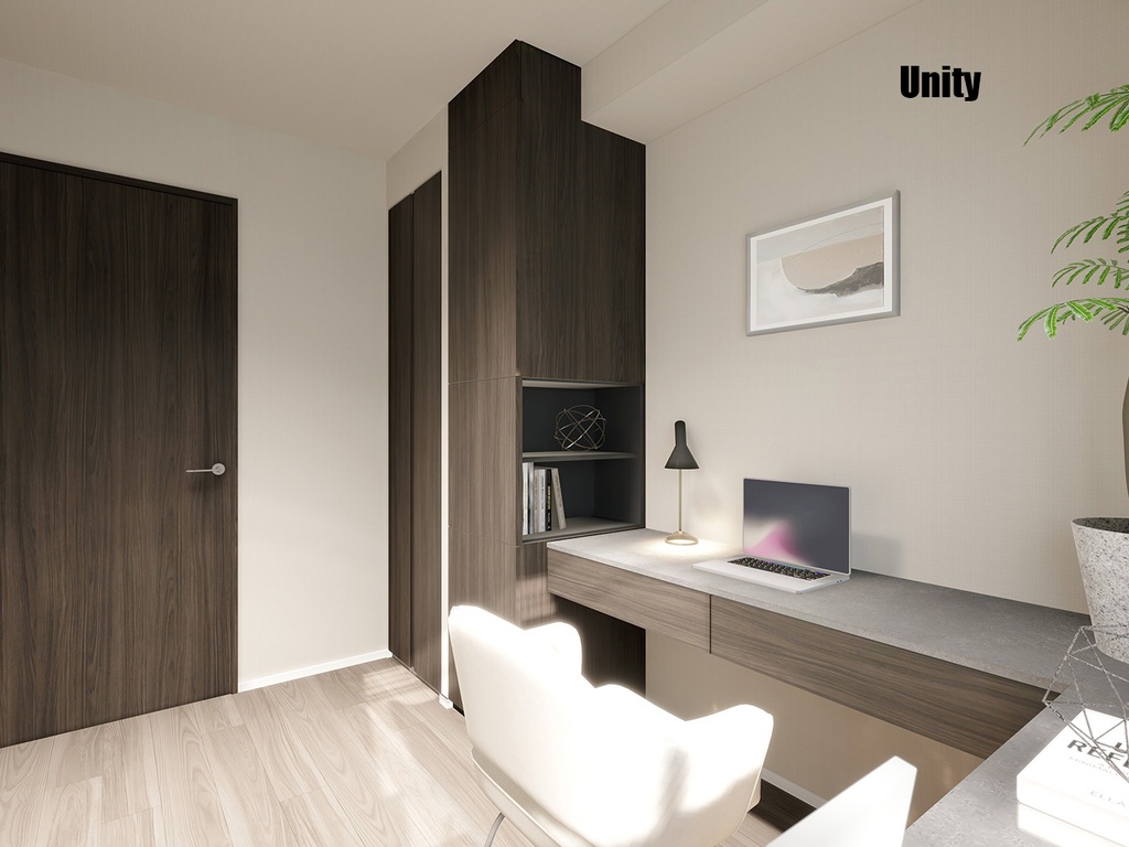 【3Dモデル】モダン・ルームセット・書斎 - RoomSet_0008