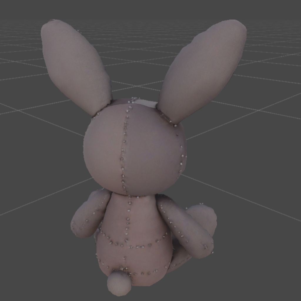 3D小道具 ゴシックうさぎのぬいぐるみ