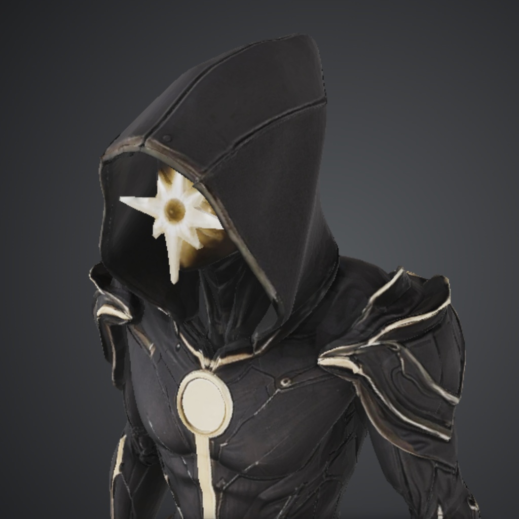 【Quest対応・VRChat想定ギミック付き】オリジナル人外3Dモデル「観測者(アポクリファ)」