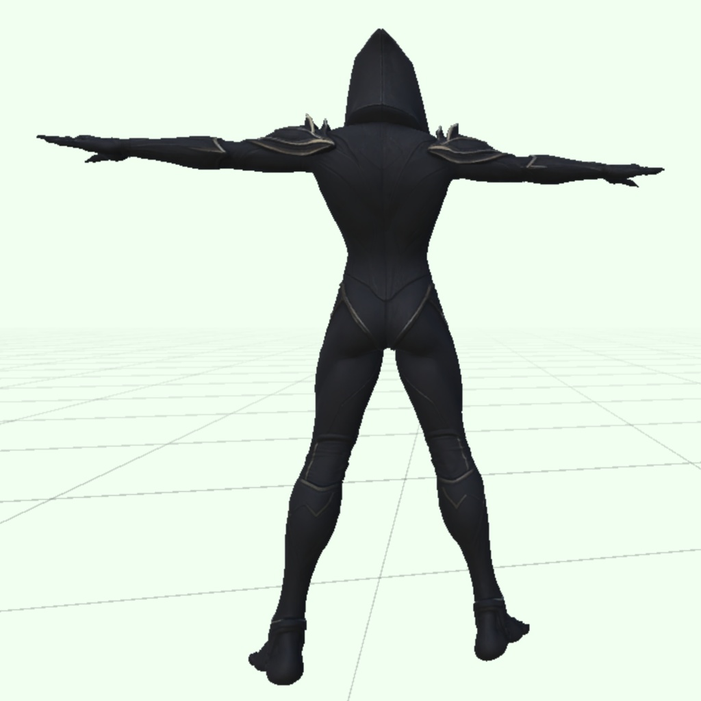 【Quest対応・VRChat想定ギミック付き】オリジナル人外3Dモデル「観測者(アポクリファ)」