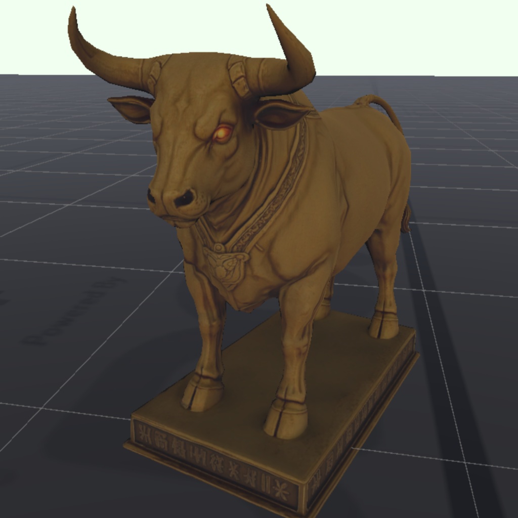 【3Dアセット】ファラリスの雄牛(VRChat・ゲームオブジェクト家具として!)