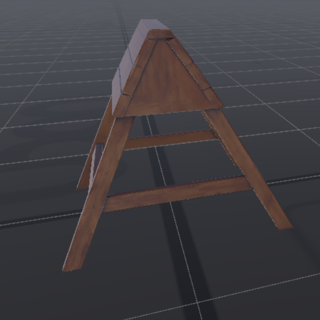 【3Dアセット】三角木馬(VRChat・ゲームオブジェクト家具として!)