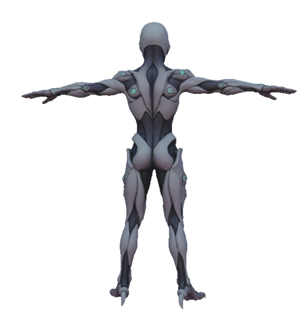 【VRChat想定】オリジナル人外3Dモデル「美装甲姫(セラフィア)」