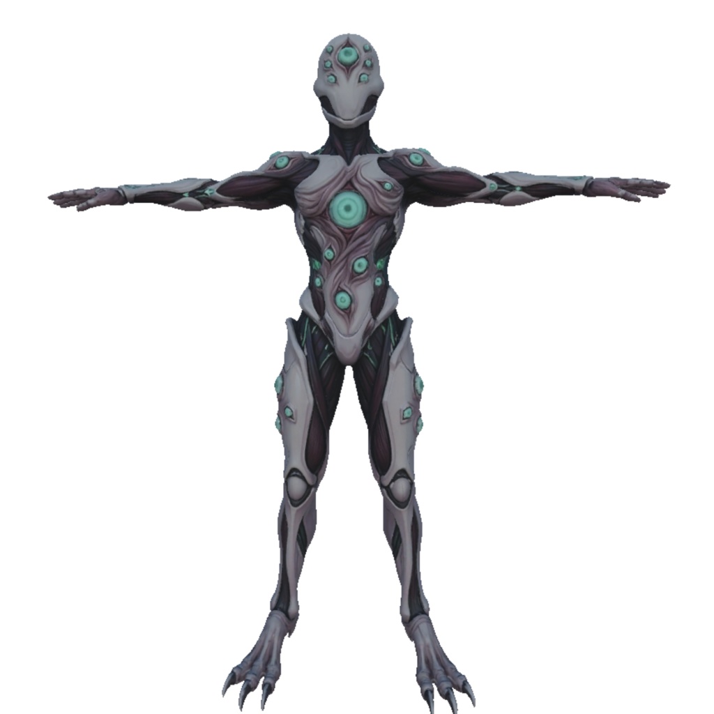 【VRChat想定】オリジナル人外3Dモデル「美装甲姫(セラフィア)」