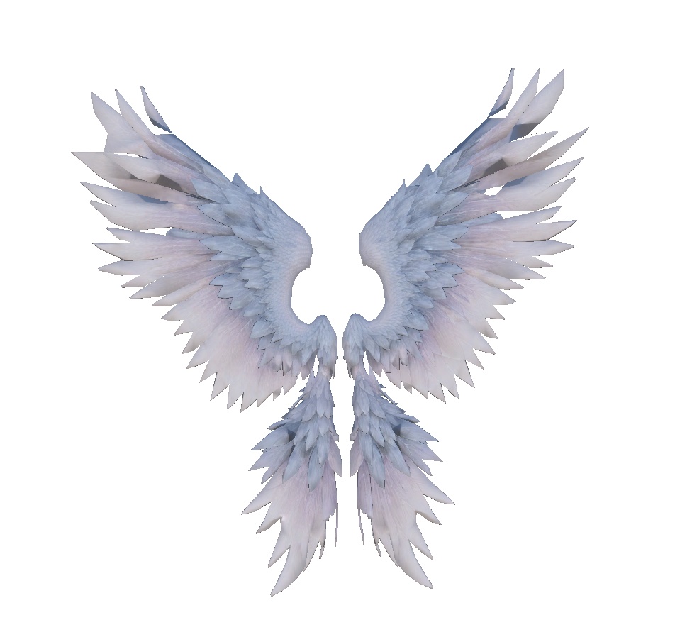 【VRChat想定】動く羽「天使の翼」