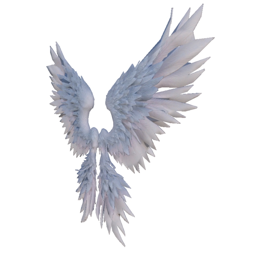【VRChat想定】動く羽「天使の翼」