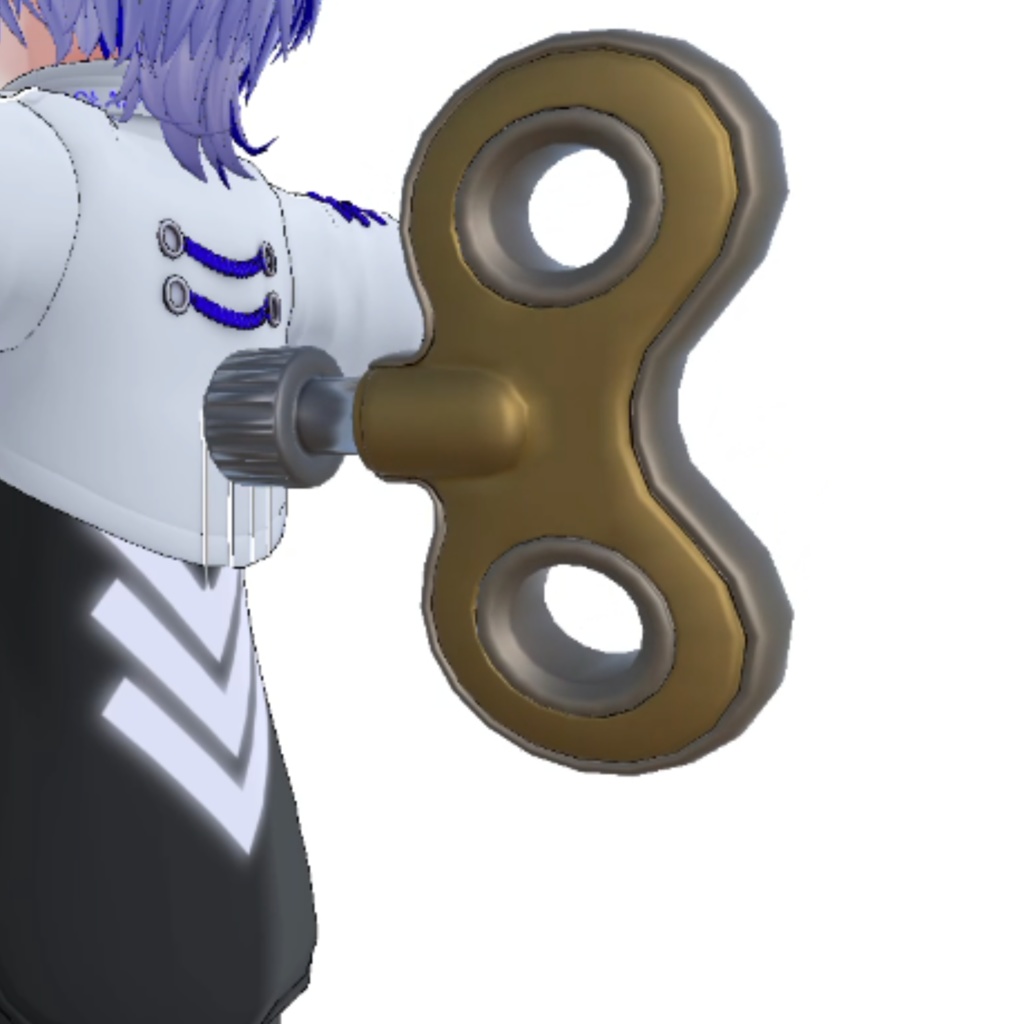 【限定価格・VRChat想定】動くアイテム「可愛いねじ・ぜんまい」/VRChat accessory screw