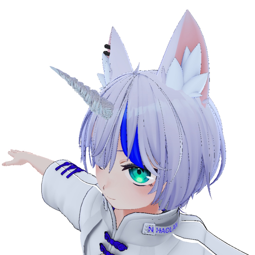 【VRChat想定】一角獣の角/Unicorn horn