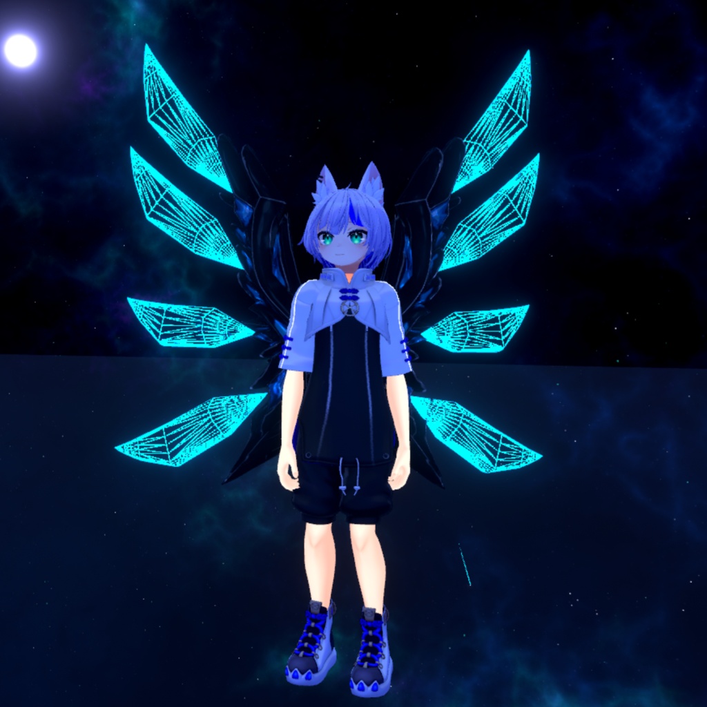 【セール中・VRChat想定】動く羽「サイバー義翼」