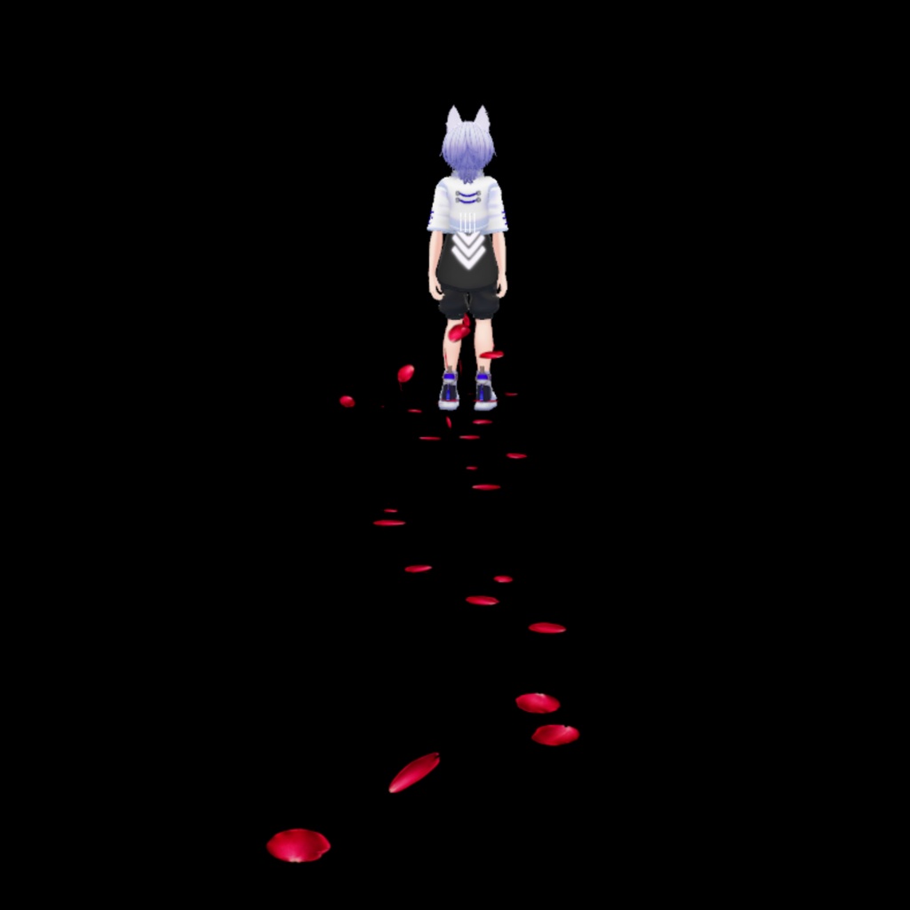 【セール中・VRC想定】薔薇の花道パーティクル/VRChat Rose Trail