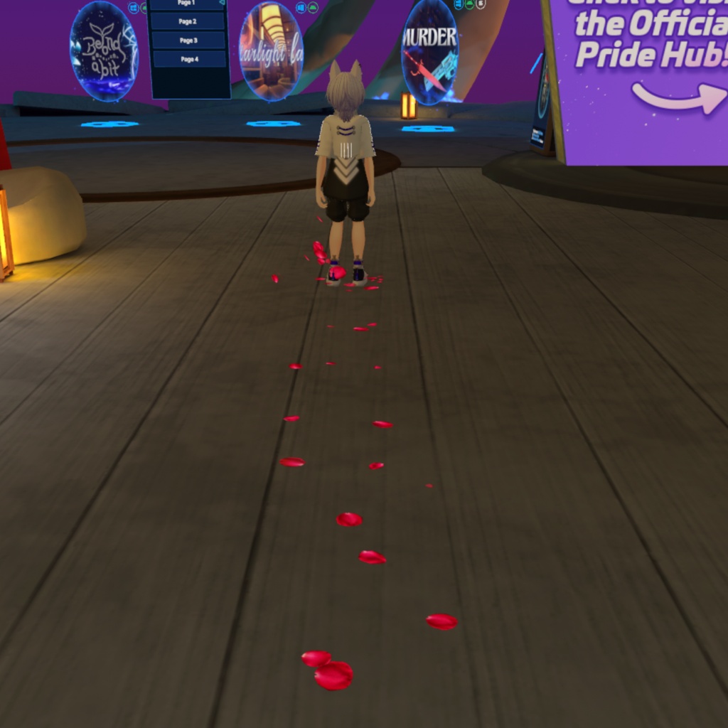 【セール中・VRC想定】薔薇の花道パーティクル/VRChat Rose Trail