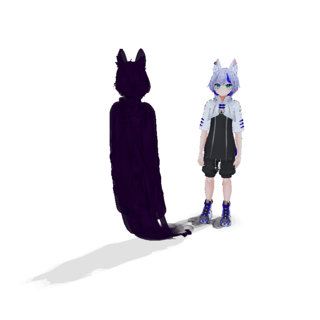 【セール中・全アバターMA対応】黒影ノ従者〈ドッペルゲンガー〉/影が実体化するギミック